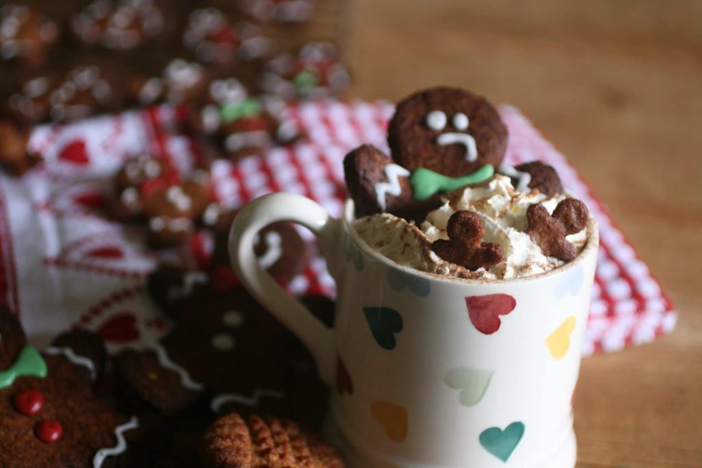 Sugar Free Gingerbread Latte and gingerbread men